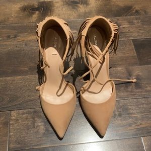 ALDO Tan Leather Stilettos 7.5